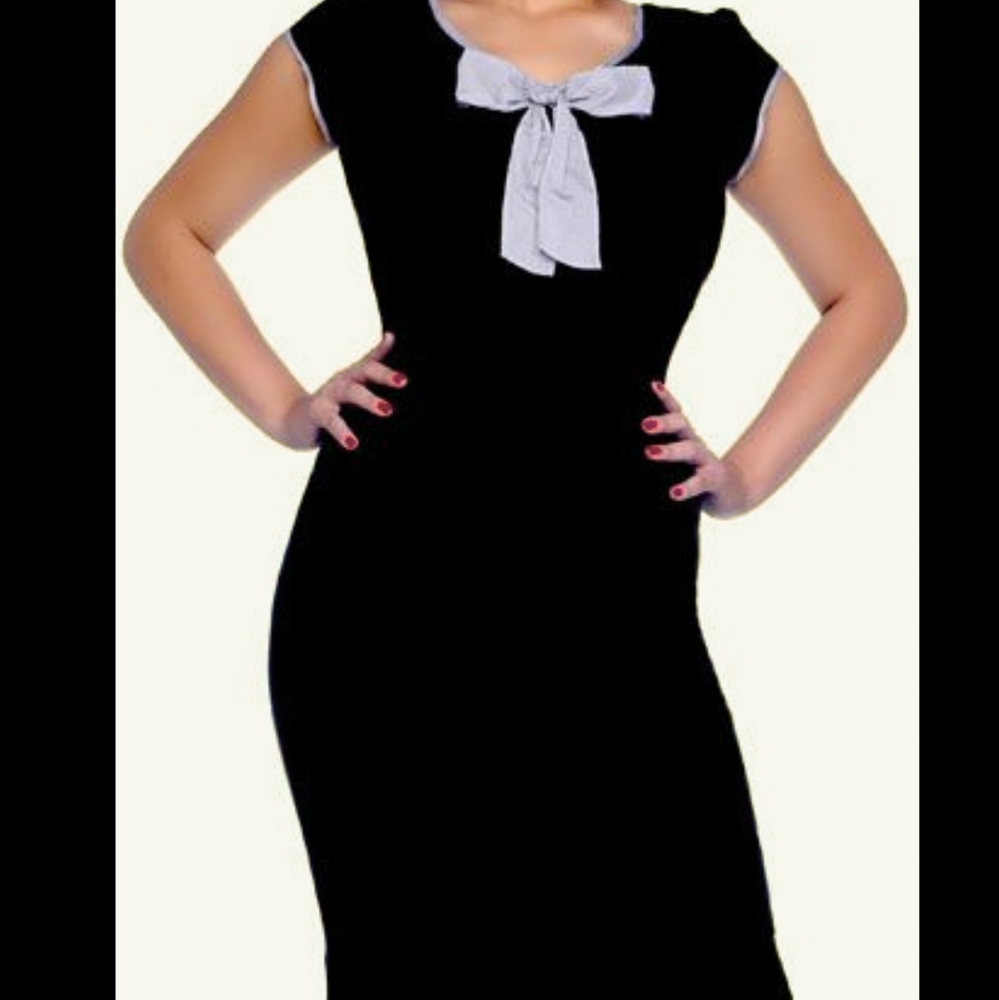 Stop Staring Fitted Newport Wiggle Dress NWT Pinup